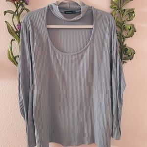Choker Sweater - Grey-ish Lilac